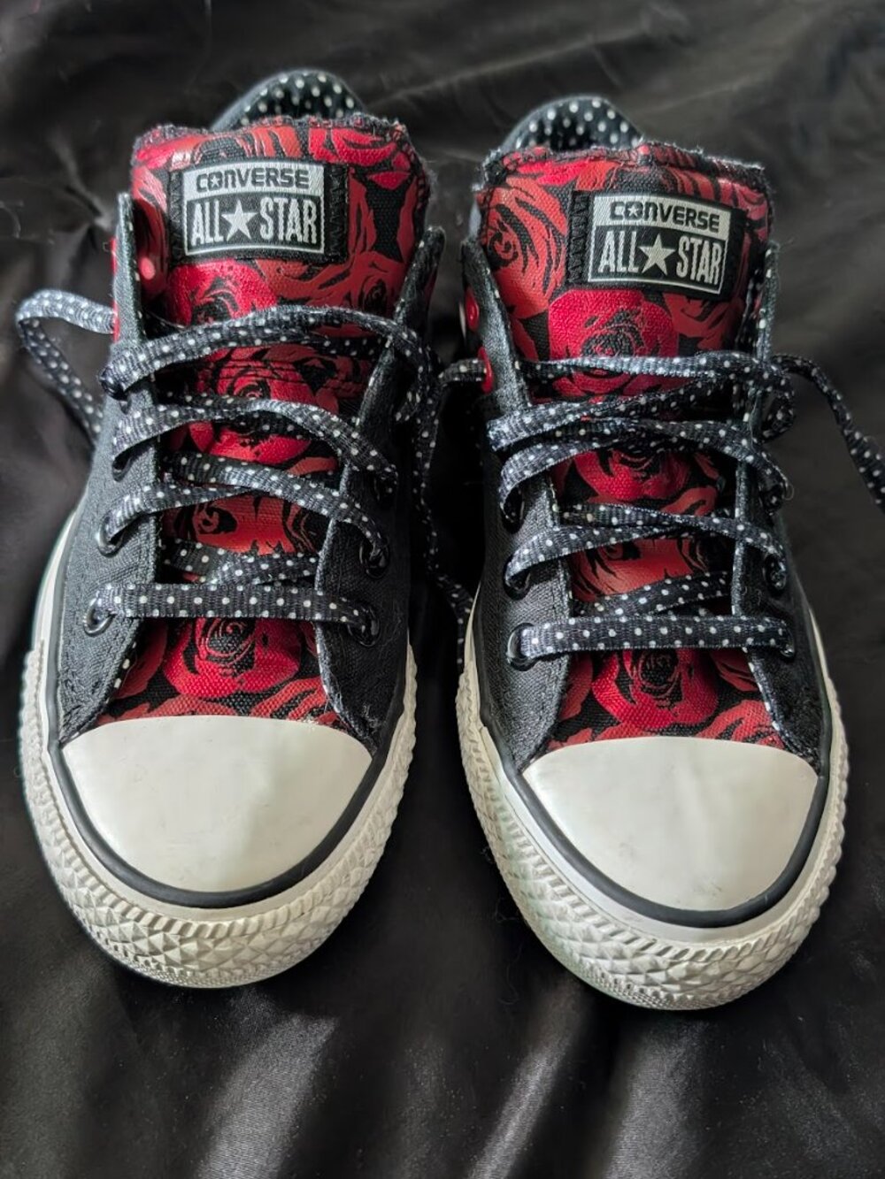 Converse red roses Polka Dots - Picture 2 of 7